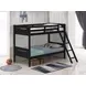 Littleton Black Twin Over Twin Bunk Bed