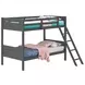 Littleton Grey Twin Over Twin Bunk Bed