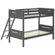 Littleton Grey Twin Over Twin Bunk Bed