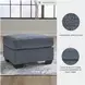 Cashton Blue Ottoman