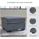 Cashton Blue Ottoman