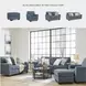 Cashton Blue Ottoman