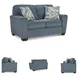 Cashton Blue 63" Loveseat