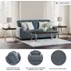 Cashton Blue 87" Sofa