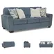 Cashton Blue 87" Sofa