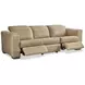 Nest Cream Leather 96" Power Motion Sofa