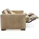 Nest Cream Leather 96" Power Motion Sofa