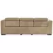 Nest Cream Leather 96" Power Motion Sofa
