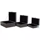 Cosmos Black Nesting Boxes Set Of 3