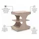 Manhattan Valley Dusty Rose Rectangular Chairside Table