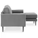 Hazela Charcoal 85" Sofa with Chaise