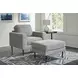 Hazela Charcoal Ottoman