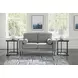 Hazela Charcoal 60" Loveseat