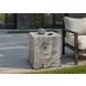 4110 Gray Square Accent Table