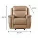 Fischer Saddle Leather Glider Power Recliner with Power Headrest and USB Charging