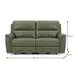 Laredo Sage Moss Leather 77" Zero Gravity Power Reclining Console Loveseat with Power Headrest and USB Charging