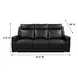 Valley Black Leather 82" Zero Gravity Power Reclining Sofa with Power Headrest and USB Charging