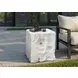 4111 White Square Accent Table