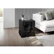 4112 Black Square Accent Table
