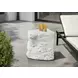 4116 White Square Accent Table