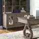 Simply Elegant Heathered Taupe 56" Credenza with Hutch