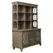 Simply Elegant Heathered Taupe 56" Credenza with Hutch