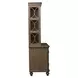 Simply Elegant Heathered Taupe 56" Credenza with Hutch