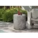 4120 Gray Round Accent Table