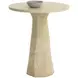 Kliff Natural 34" Round Concrete Top Outdoor Bar Table