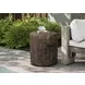 4123 Walnut Round Accent Table