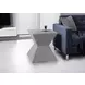 4125 Gray Square Accent Table