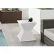 4126 White Square Accent Table