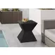 4127 Black Square Accent Table