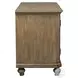 Simply Elegant White Brown And Heathered Taupe Credenza