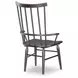Fenmore Mocha and Distressed Cherry Spindle Arm Chair Set of 2