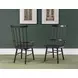 Fenmore Mocha and Distressed Cherry Spindle Arm Chair Set of 2