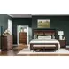 Fenmore Mocha and Distressed Cherry Queen Panel Bed