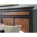 Fenmore Mocha and Distressed Cherry Queen Panel Bed