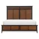 Fenmore Mocha and Distressed Cherry Queen Panel Bed