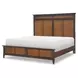 Fenmore Mocha and Distressed Cherry Queen Panel Bed