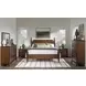 Fenmore Mocha and Distressed Cherry Queen Panel Bed