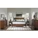 Fenmore Mocha and Distressed Cherry Queen Poster Bed