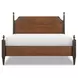 Fenmore Mocha and Distressed Cherry Queen Poster Bed