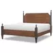 Fenmore Mocha and Distressed Cherry Queen Poster Bed