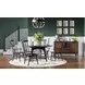 Fenmore Mocha and Distressed Cherry Spindle Arm Chair Set of 2