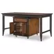 Fenmore Mocha and Distressed Cherry 72" Kitchen Island