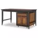 Fenmore Mocha and Distressed Cherry 72" Kitchen Island