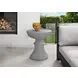 4144 Gray Round Accent Table