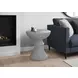 4144 Gray Round Accent Table