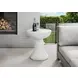 4145 White Round Accent Table